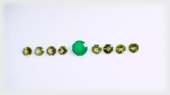 Talumi Lemon Quartz and Green Onyx Round Faceted Gemstone Bracelet Kit of 20 carets