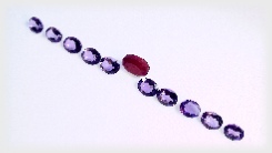 Amethyst and Ruby Gemstone Kit of 25 carets - ideal knock-out bracelet